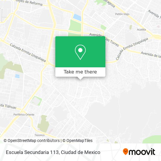 Mapa de Escuela Secundaria 113