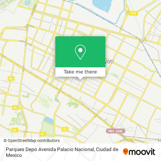 Parques Depo Avenida Palacio Nacional map