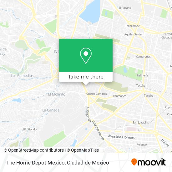 Mapa de The Home Depot México