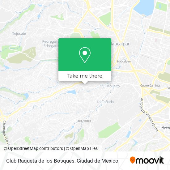 Club Raqueta de los Bosques map