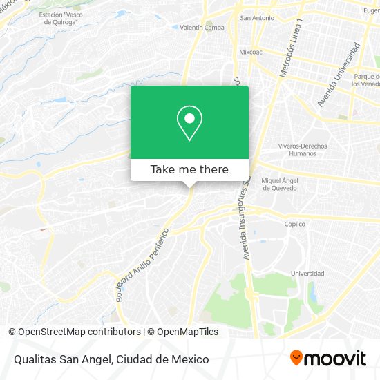 Qualitas San Angel map