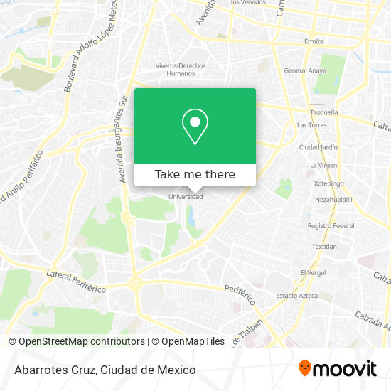 Abarrotes Cruz map