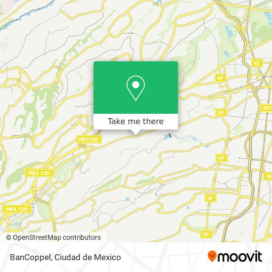 Mapa de BanCoppel