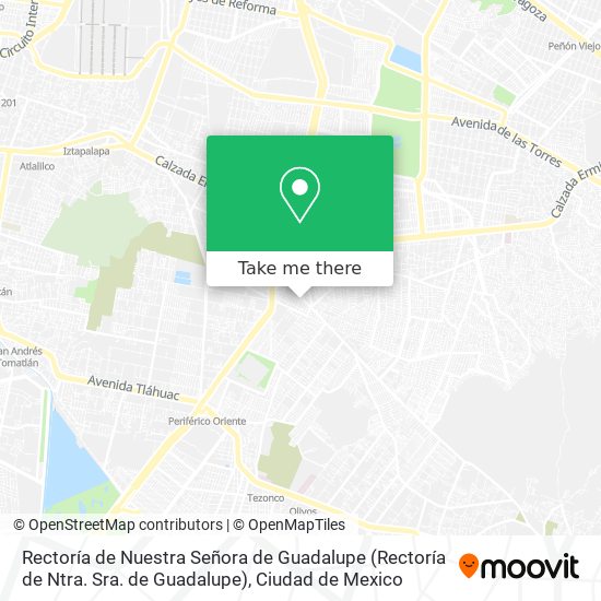 Mapa de Rectoría de Nuestra Señora de Guadalupe (Rectoría de Ntra. Sra. de Guadalupe)