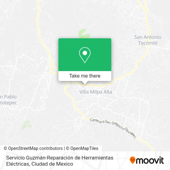 Mapa de Servicio Guzmán-Reparación de Herramientas Eléctricas