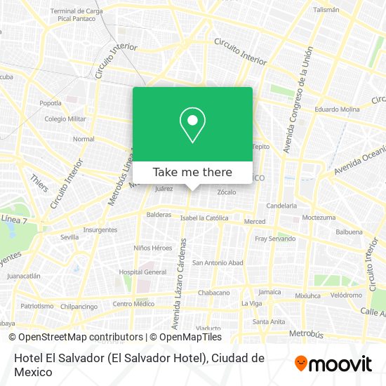 Hotel El Salvador map