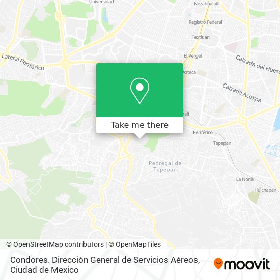 Condores. Dirección General de Servicios Aéreos map