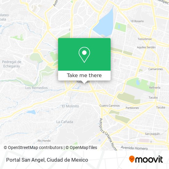 Portal San Angel map
