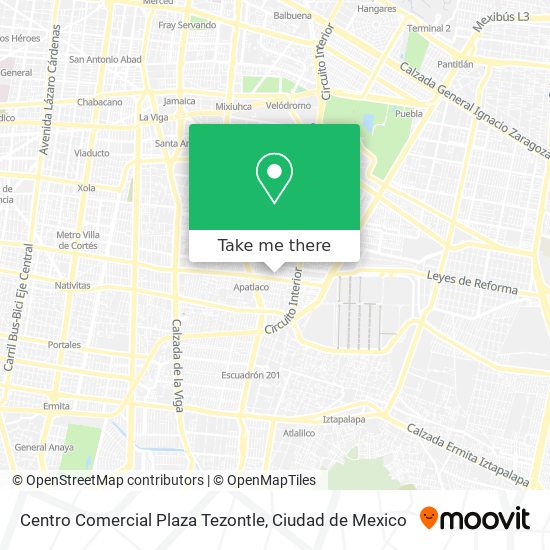 Centro Comercial Plaza Tezontle map