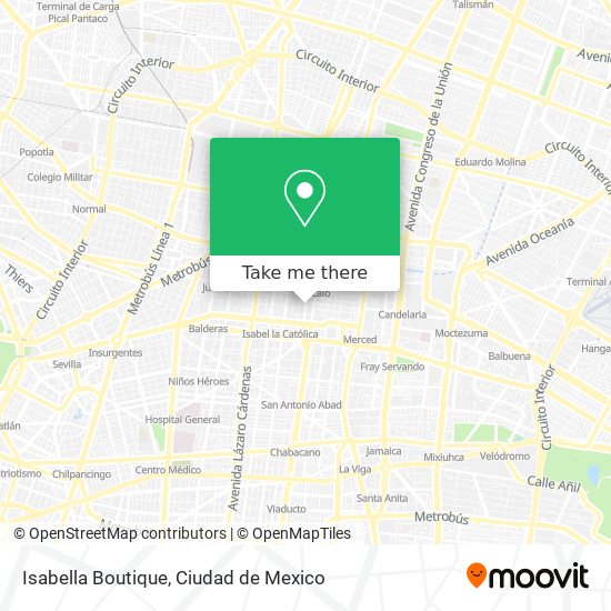 Isabella Boutique map