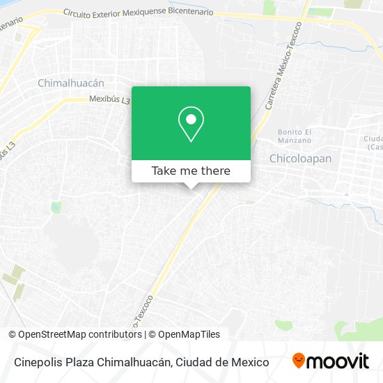 Cinepolis Plaza Chimalhuacán map