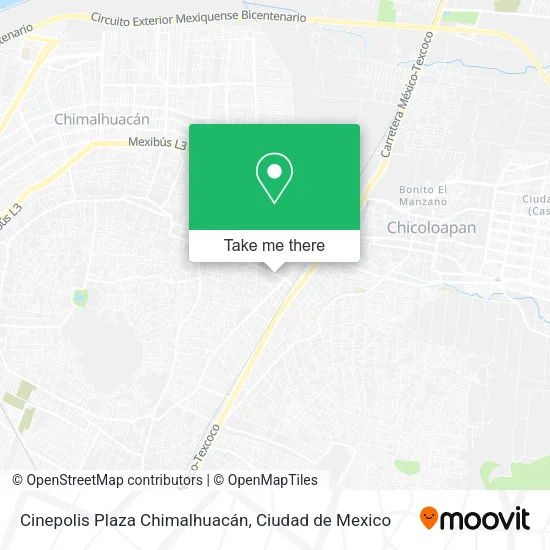 Cinepolis Plaza Chimalhuacán map