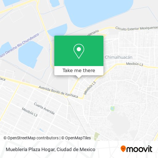 Mueblería Plaza Hogar map