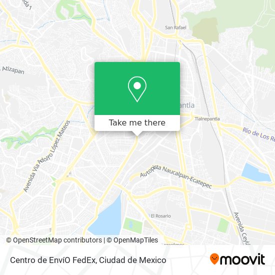Mapa de Centro de EnvíO FedEx