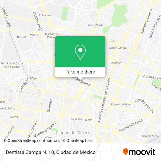 Dentista Campa N. 10 map