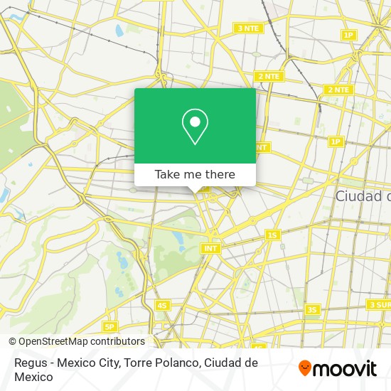 Regus - Mexico City, Torre Polanco map