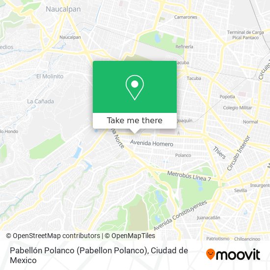 Mapa de Pabellón Polanco (Pabellon Polanco)