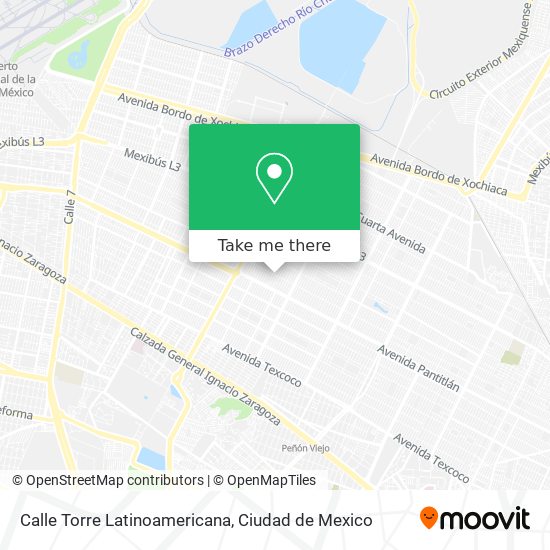 Calle Torre Latinoamericana map
