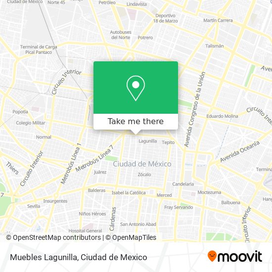 Mapa de Muebles Lagunilla