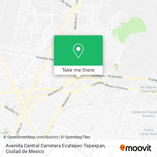 Mapa de Avenida Central Carretera Ecatepec-Tepexpan