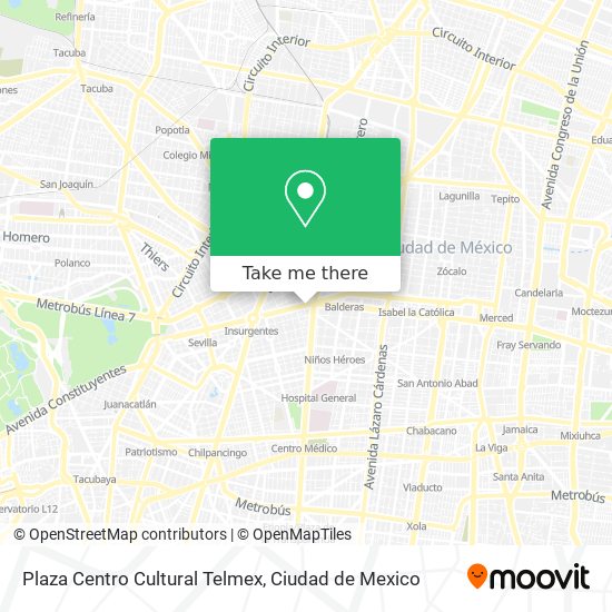 Mapa de Plaza Centro Cultural Telmex