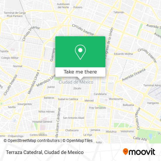 Terraza Catedral map