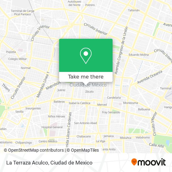 Mapa de La Terraza Aculco