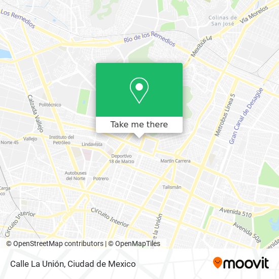 Mapa de Calle La Unión