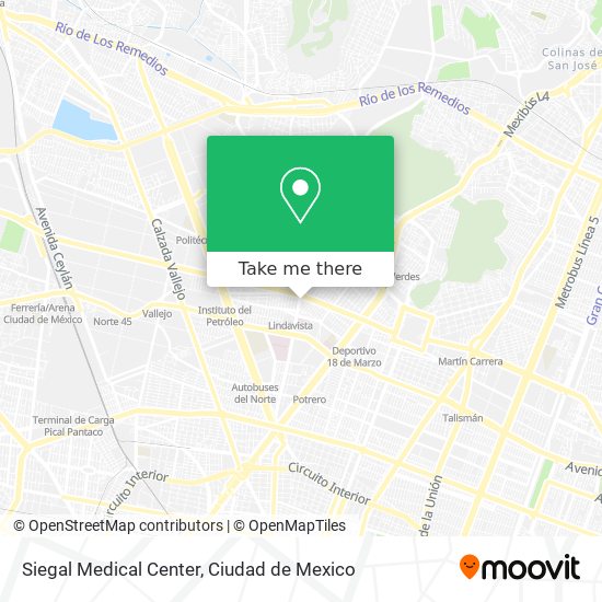 Siegal Medical Center map