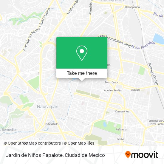 Jardin de Niños Papalote map