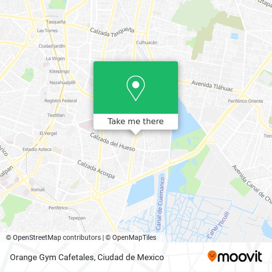 Orange Gym Cafetales map