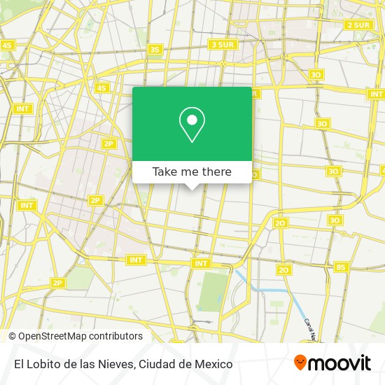 El Lobito de las Nieves map