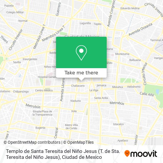 Templo de Santa Teresita del Niño Jesus (T. de Sta. Teresita del Niño Jesus) map