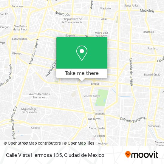Calle Vista Hermosa 135 map