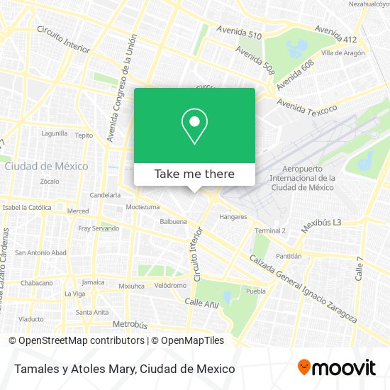 Mapa de Tamales y Atoles Mary