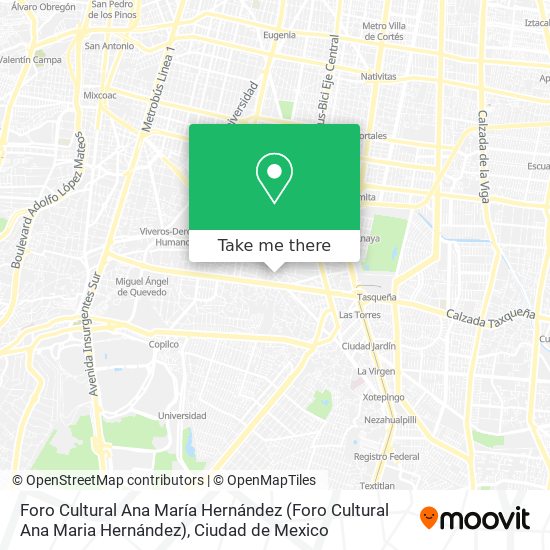 Mapa de Foro Cultural Ana María Hernández