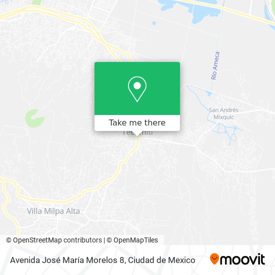 Avenida José María Morelos 8 map