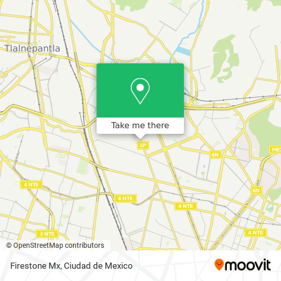 Mapa de Firestone Mx