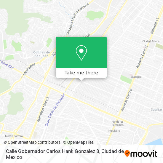 Mapa de Calle Gobernador Carlos Hank González 8