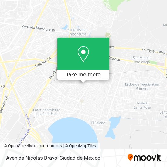 Mapa de Avenida Nicolás Bravo