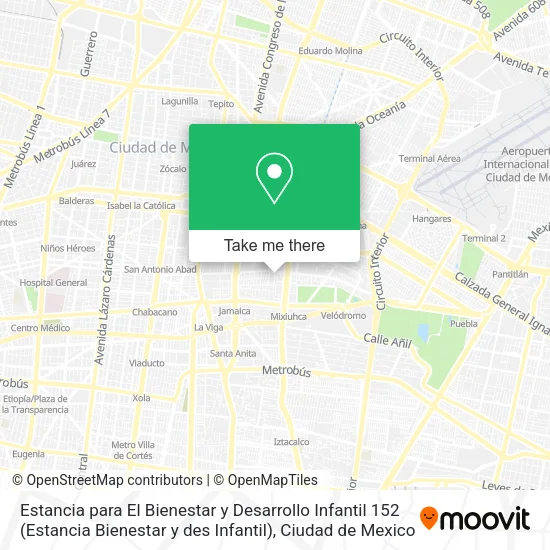 Estancia para El Bienestar y Desarrollo Infantil 152 (Estancia Bienestar y des Infantil) map