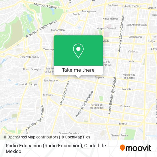 Radio Educacion (Radio Educación) map