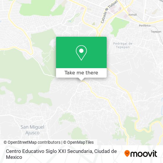 Mapa de Centro Educativo Siglo XXI Secundaria