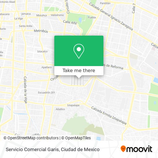 Servicio Comercial Garis map