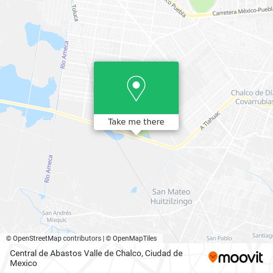 Central de Abastos Valle de Chalco map