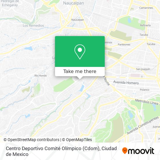 Centro Deportivo Comité Olímpico (Cdom) map