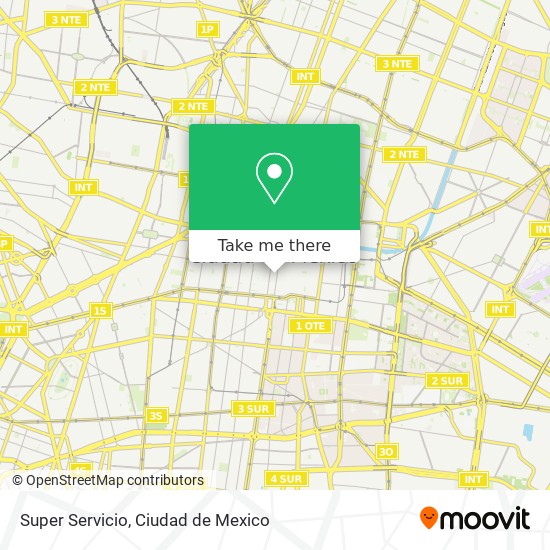 Super Servicio map