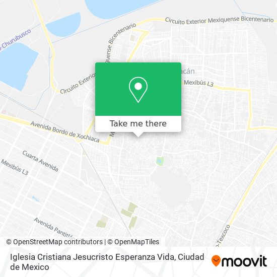Mapa de Iglesia Cristiana Jesucristo Esperanza Vida