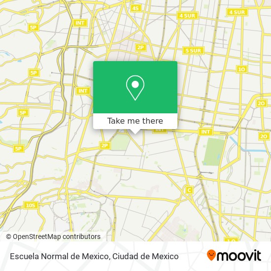 Escuela Normal de Mexico map