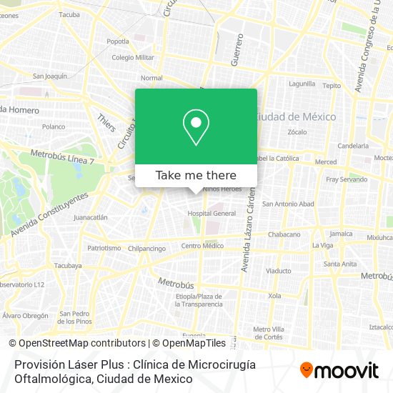 Provisión Láser Plus : Clínica de Microcirugía Oftalmológica map